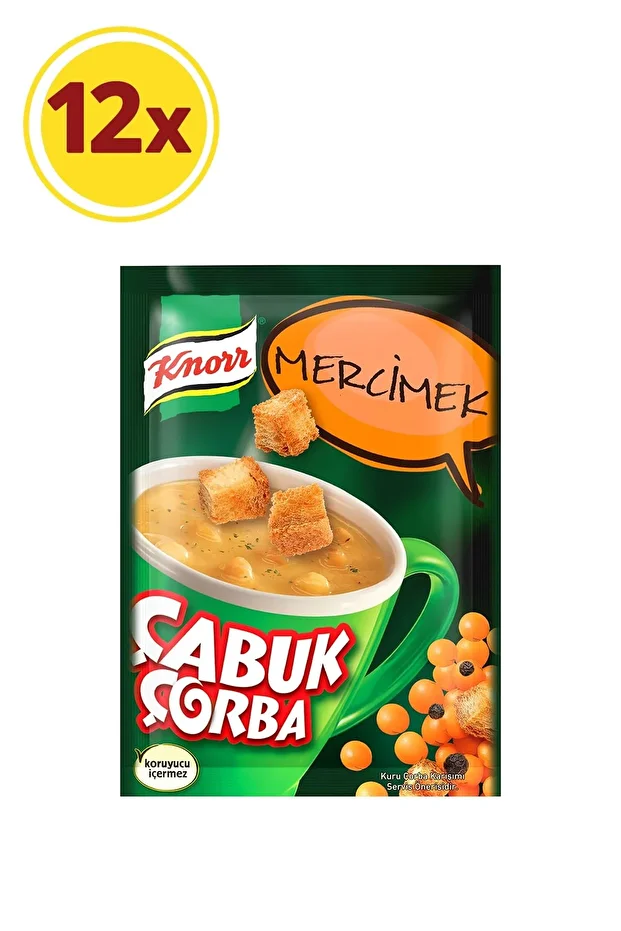 Çabuk Knorr Çorba Mercimek  12 Adet - 1