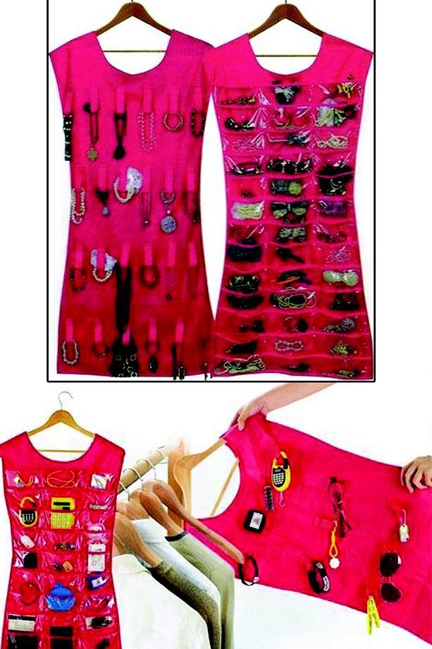 Elbise Şeklinde Takı Organizeri - Pembe - 1