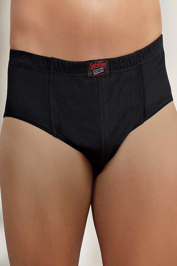 Erkek Siyah 6'lı Paket Pamuk Külot M Sh Yeni Sezon - 1