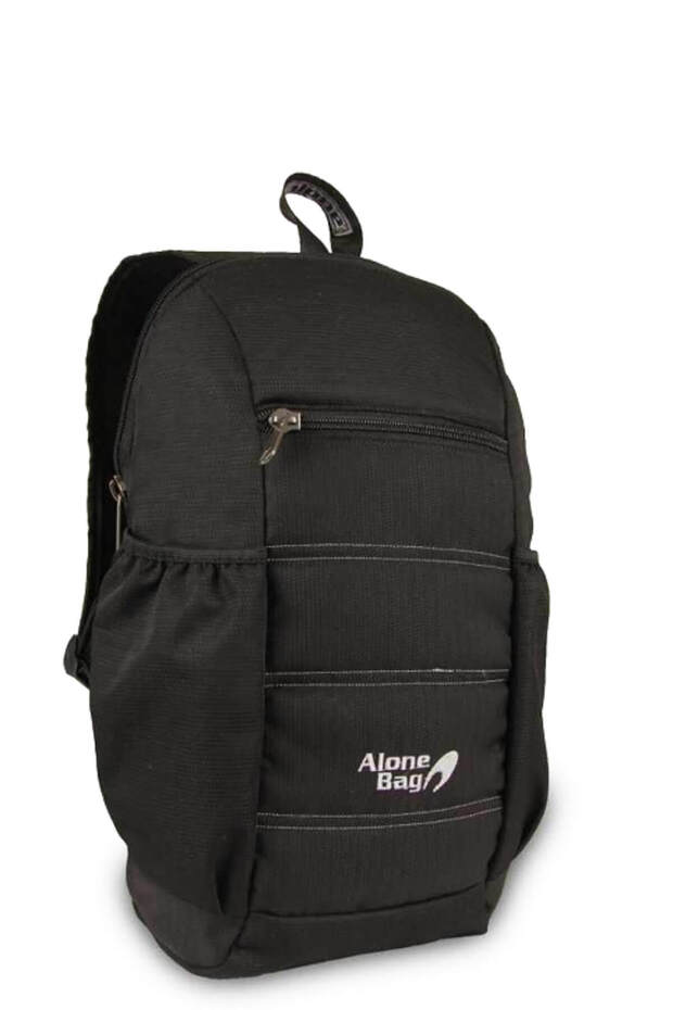 Black Colored Two Compartment Backpack (8405) / - 1