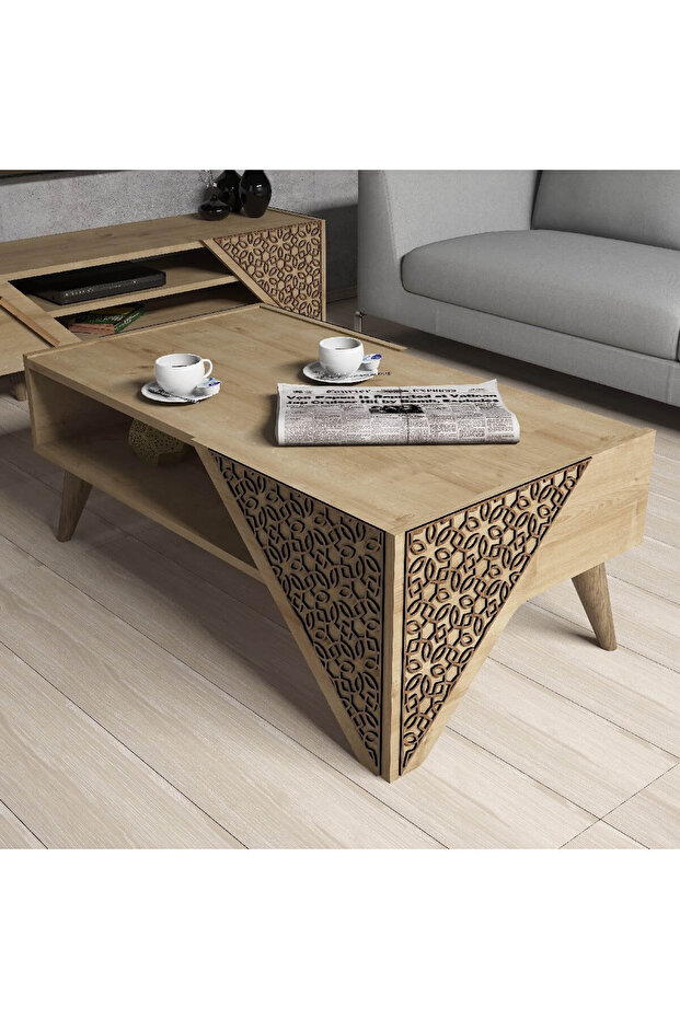 Beril Orta Sehpa - Meşe - 1