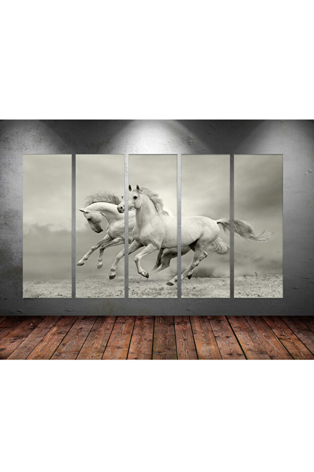 Dev Boyut 5 Parçalı Kanvas Tablo 150x90cm - 1