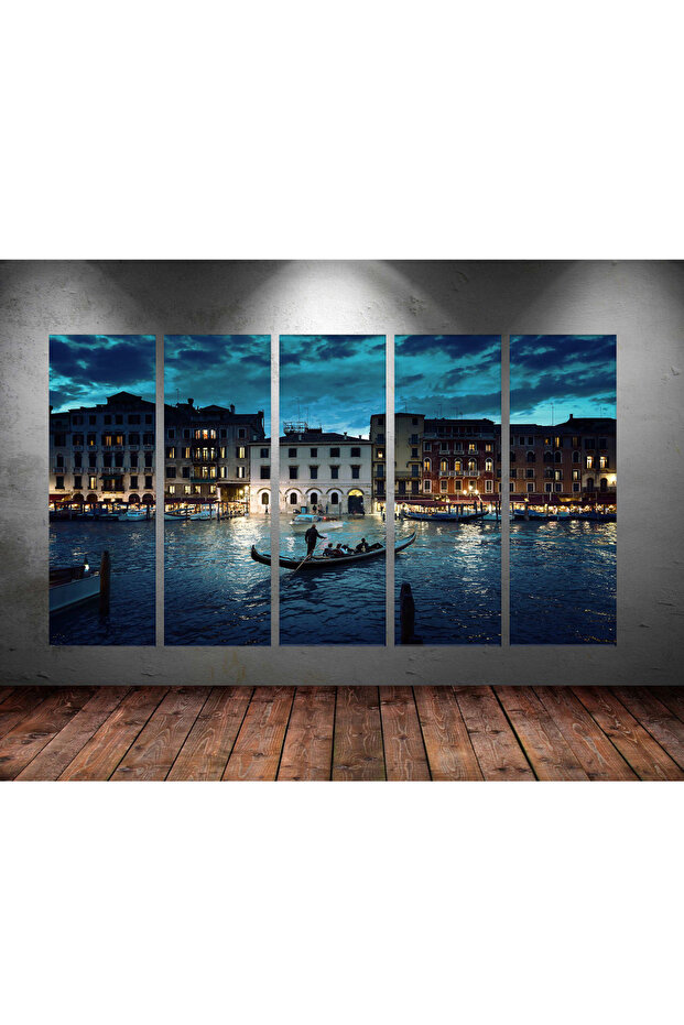 Dev Boyut 5 Parçalı Kanvas Tablo 150x90cm - 1
