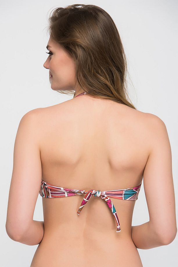 Kadın Desenli Çapraz Bikini Üstü CFAD102B30 - 2