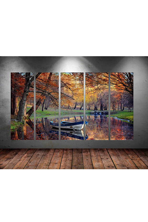 Dev Boyut 5 Parçalı Kanvas Tablo 150x90cm - 1