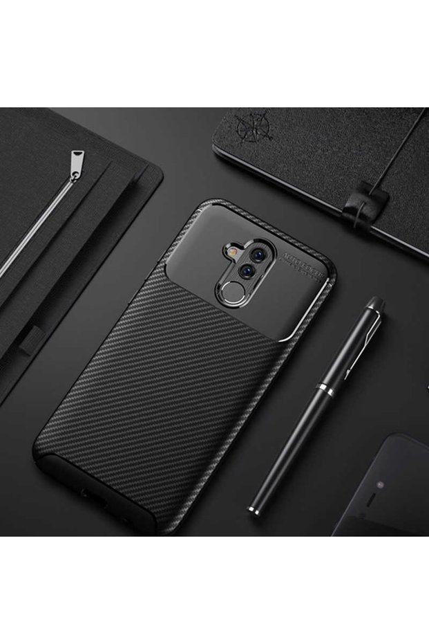 Huawei Mate 20 Lite Case Awesome Cut Cover with Carbon Design