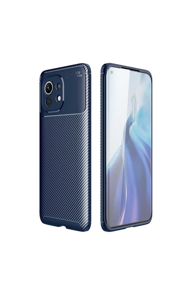 Xiaomi Mi 11 Case Awesome Cut  Cover in Carbon Design