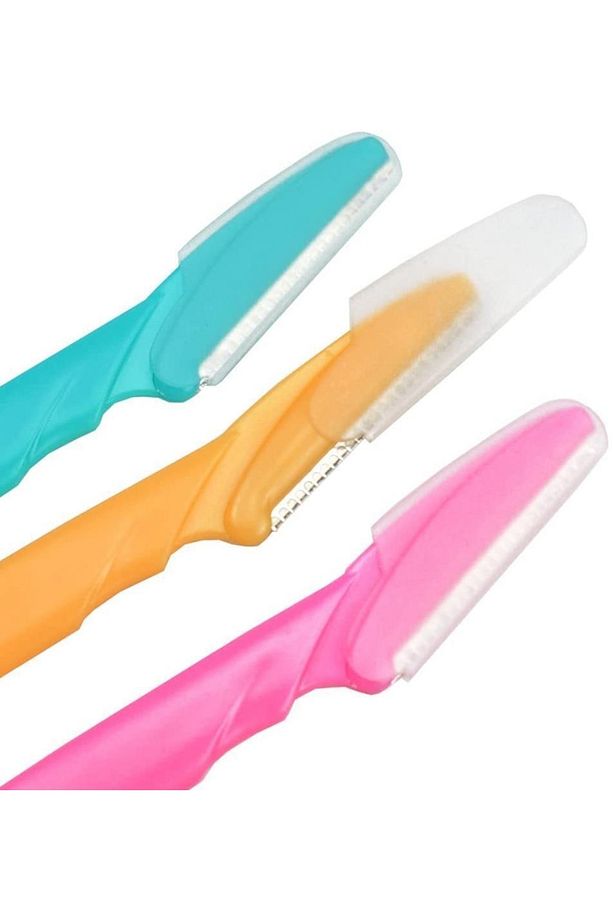 2 Model (6 Paket ) Kaş Usturası ( 3 Adet ) Kaş Tarama Kirpik Fırçası - 2