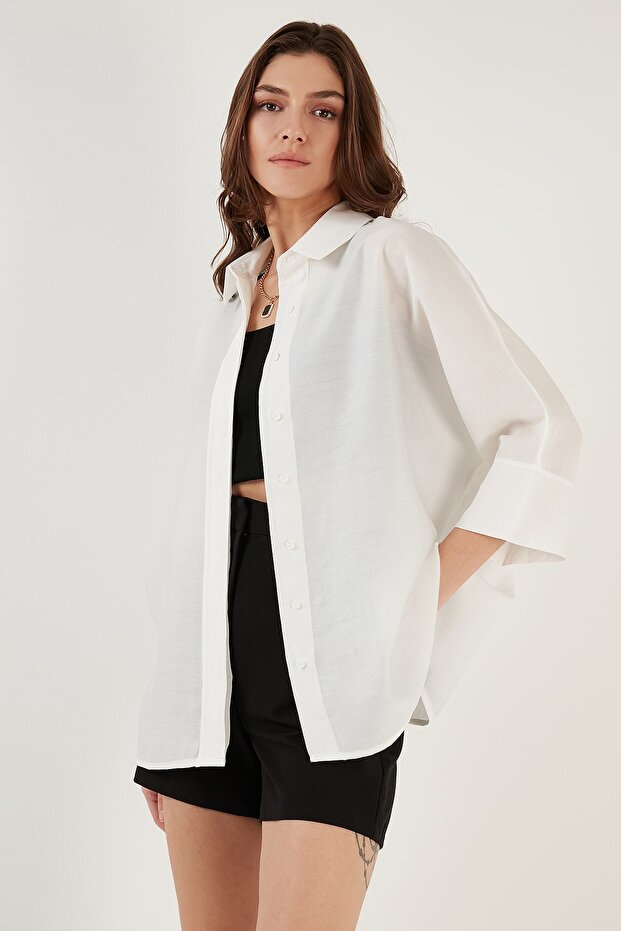 Truvakar Kol Oversize Gömlek Gömlek - 4