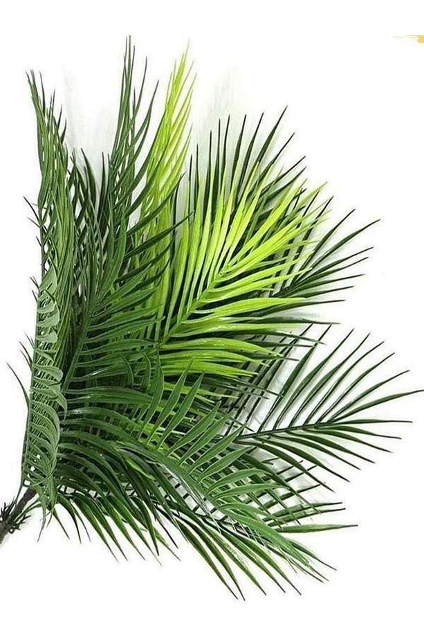 Yapay Çiçek Palmiye Areka Yapay Bitki Salon Çiçeği 9 Yaprak 50cm Saksı Dahil Değildir - 3