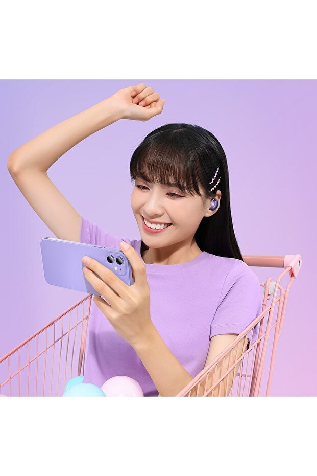 Bowie E2 True Wireless Bluetooth Kulaklık Mor - 8