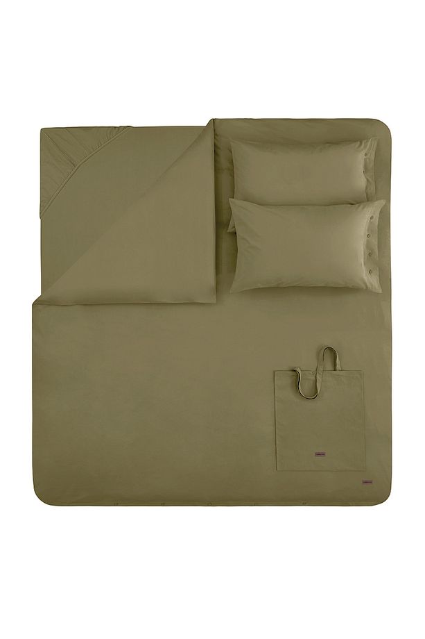 Plain Tek Kişilik Ranforce Yıkamalı Nevresim Takımı - Yeşil - 4