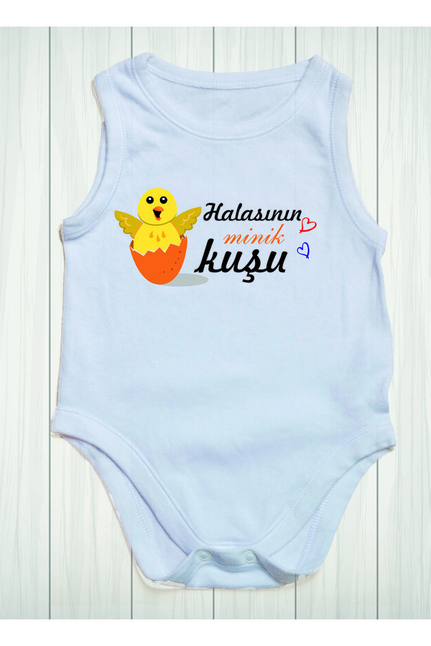 Aunt's Little Bird Printed Cotton Baby Bodysuit