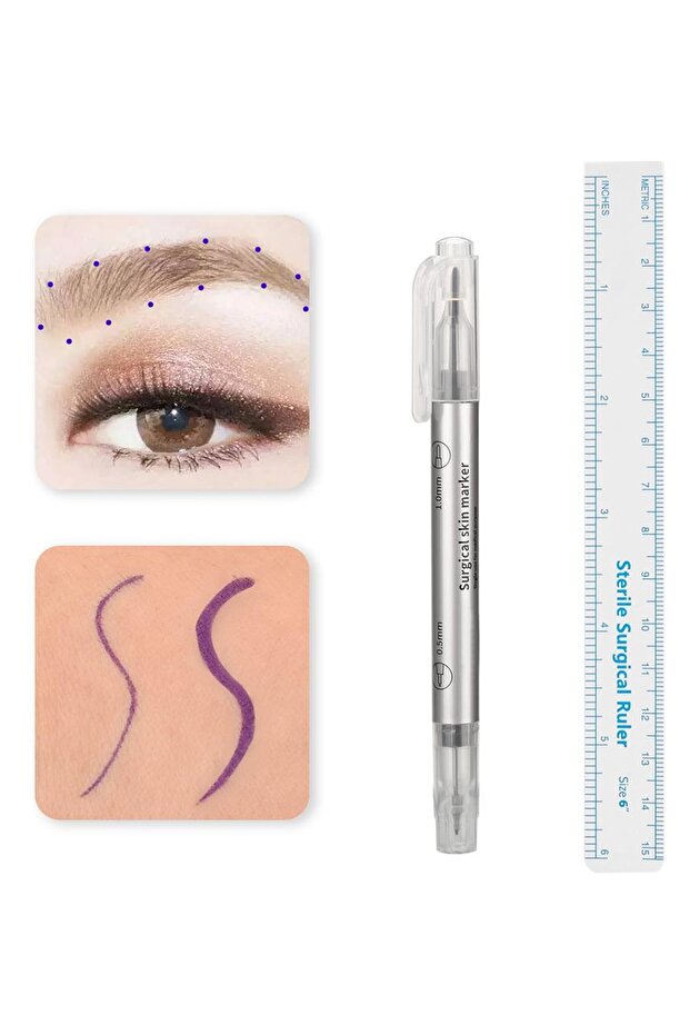 قلم تحديد الحواجب والقياس في تطبيقات الماكياج الدائم Microblading - 4