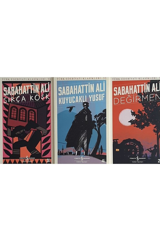 Sabahattin Ali Set of 3 Sırça Köşk, kuyucaklı Yusuf, Değirmen