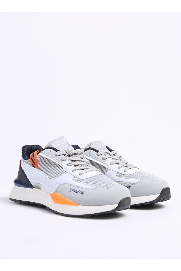 Beyaz-Gri Erkek Sneaker SAO - 2