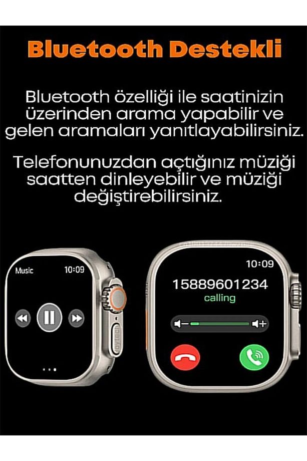 T10 Ultra 2,09 Infınıte Dısplay Bluetooth Akıllı Saat - 6