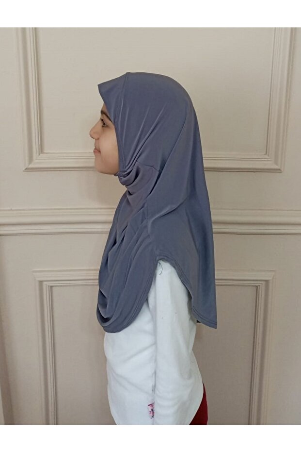 وشاح رأس عملي باللون الرمادي - 1