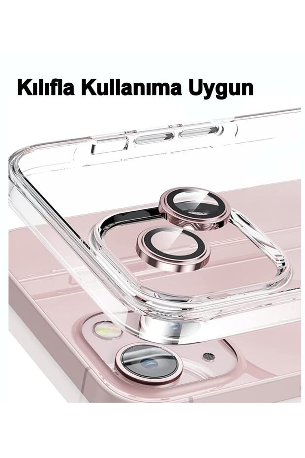 حافظة شفافة متوافقة مع هاتف آيفون 13 + واقي شاشة + واقي كاميرا 360 °   مجموعة الحماية الكاملة 3 في 1 - وردي - 6