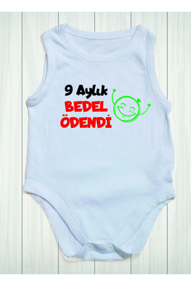 9 Months Payment Printed Cotton Baby Bodysuit