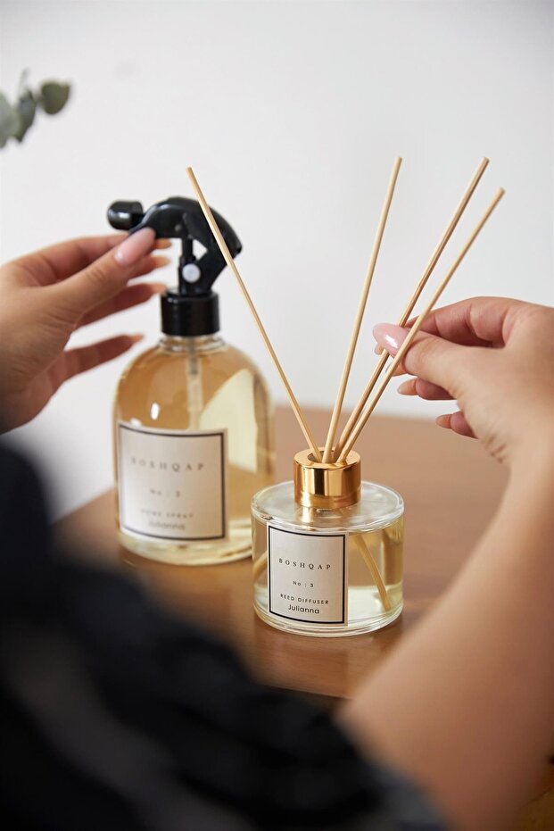 No:3 Julianna 100 ml Çubuklu ve 500 ml Sprey Oda Kokusu 2'li Set - 2