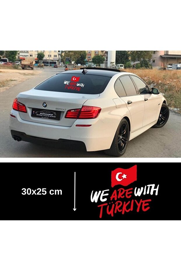 We Are Turkey Text Auto Glass Sticker New