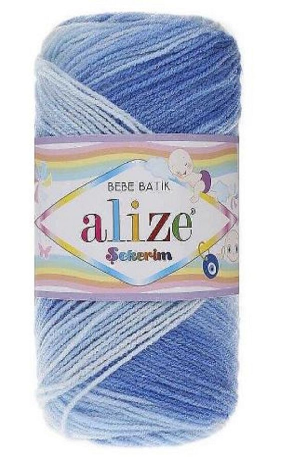 Şekerim Bebe Batik Mavili 5 Adet Colar : 3481 - 1