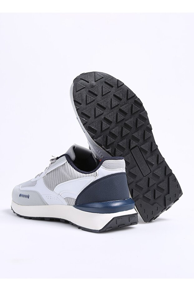 Beyaz-Gri Erkek Sneaker SAO - 4