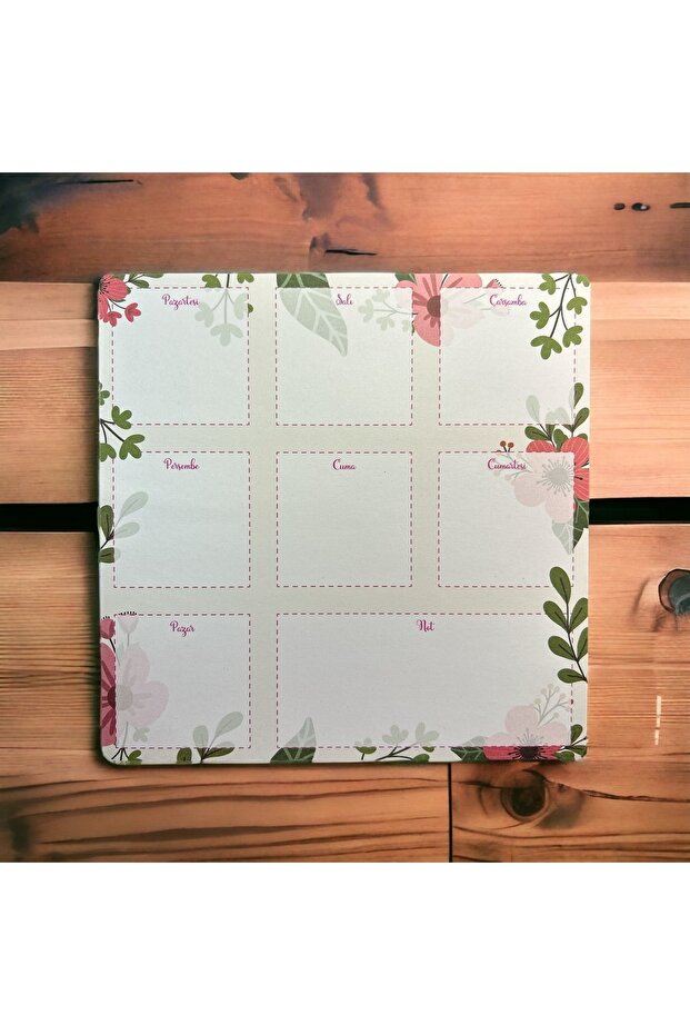 مخطط أسبوعي مكون من 52 ورقة مقاس 19.5 × 19.5 سم - ربيعي - 3