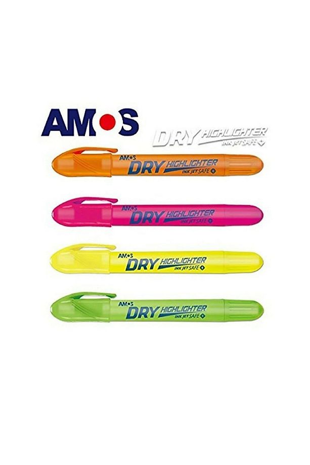 Dry Highlighter Jel Fosforlu Kalem - 4 Lü Set - 2