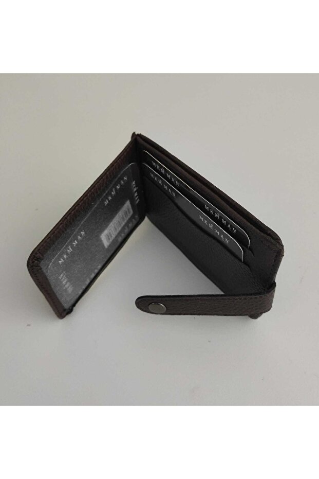Thin Card Holder Horizontal Snap Wallet - 2