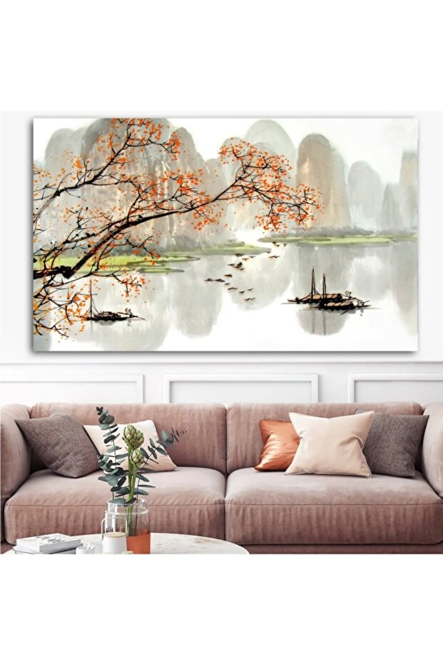 Extra Giant Size Plain Nature Landscape Hd Print Canvas Painting (100cm X 150cm)
