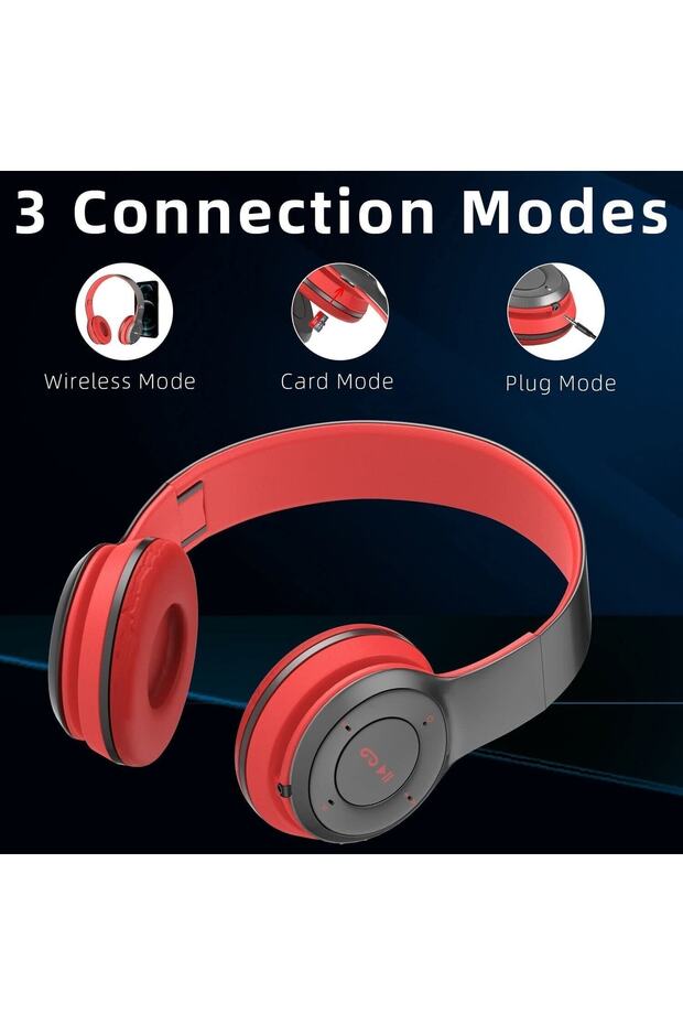 Kablosuz Bluetooth 5.0 Katlanabilir Kulaklık - 4