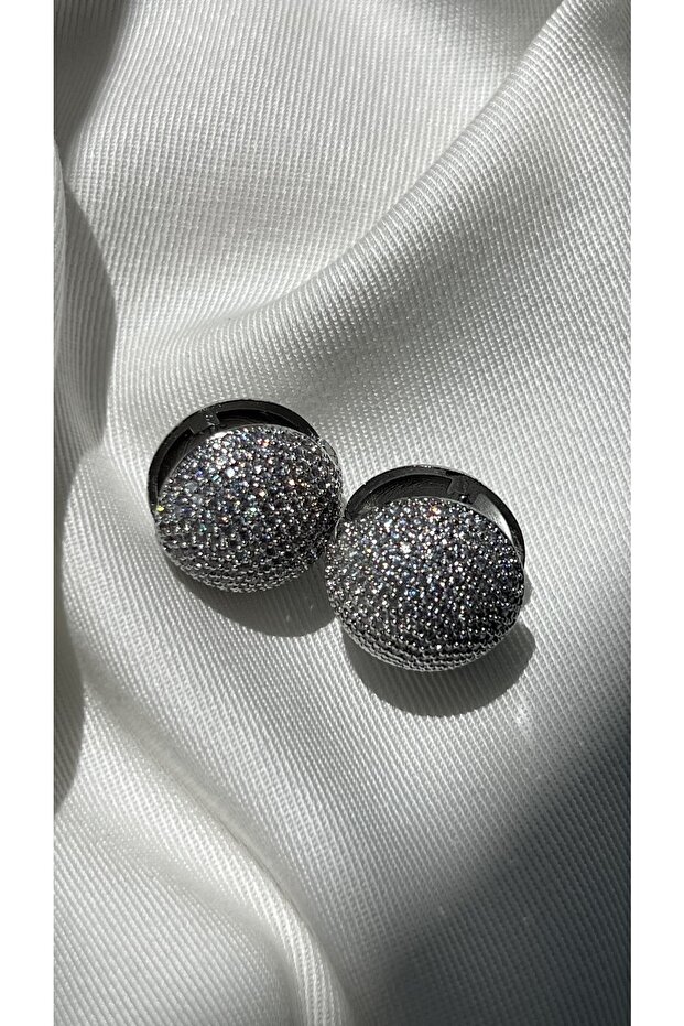 Silver Ball Küpe - 2