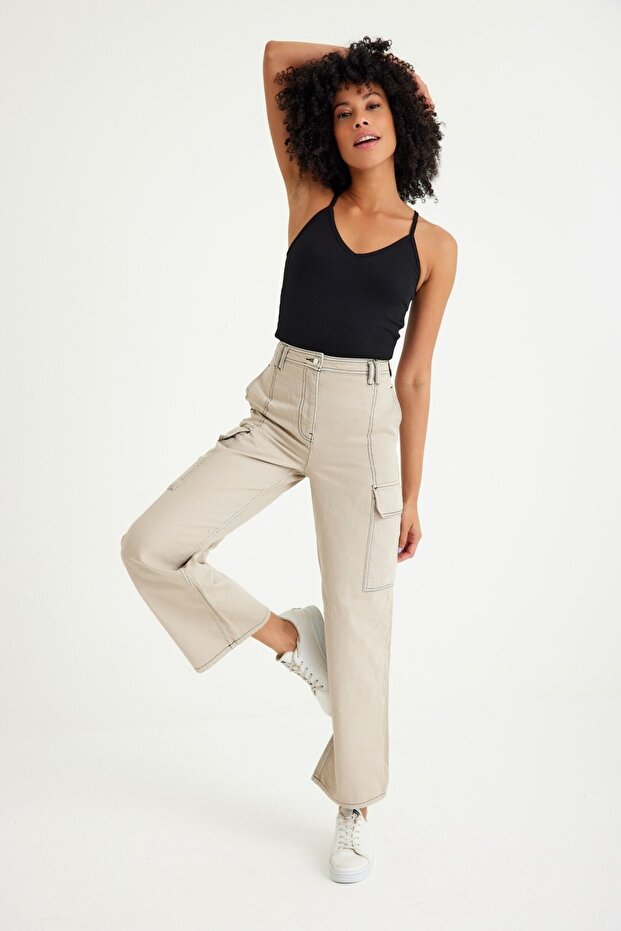 Прямі джинси Kargo - 6