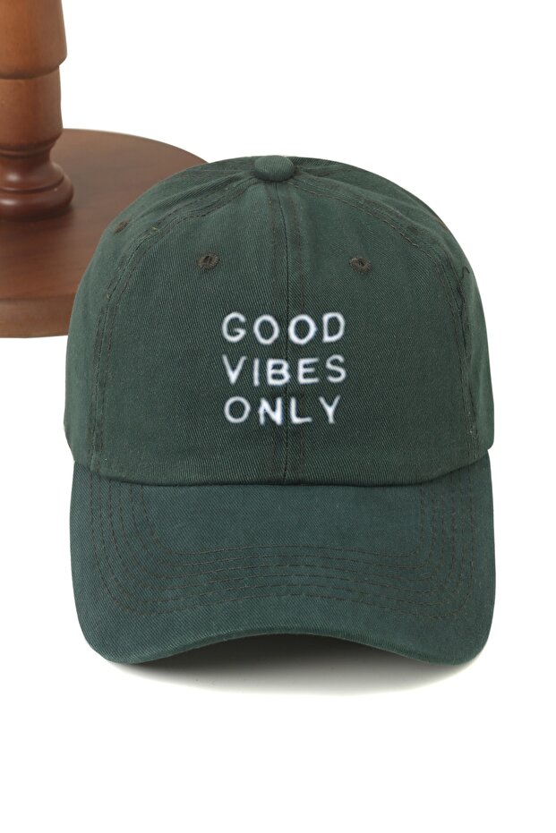 Good Vibes Only Patterned Washable Baseball Cap