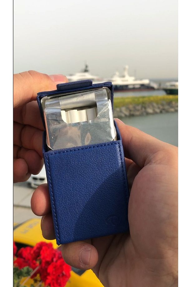 Sigara Kutusu Drange Paket İçin Tabaka Mavi - 4