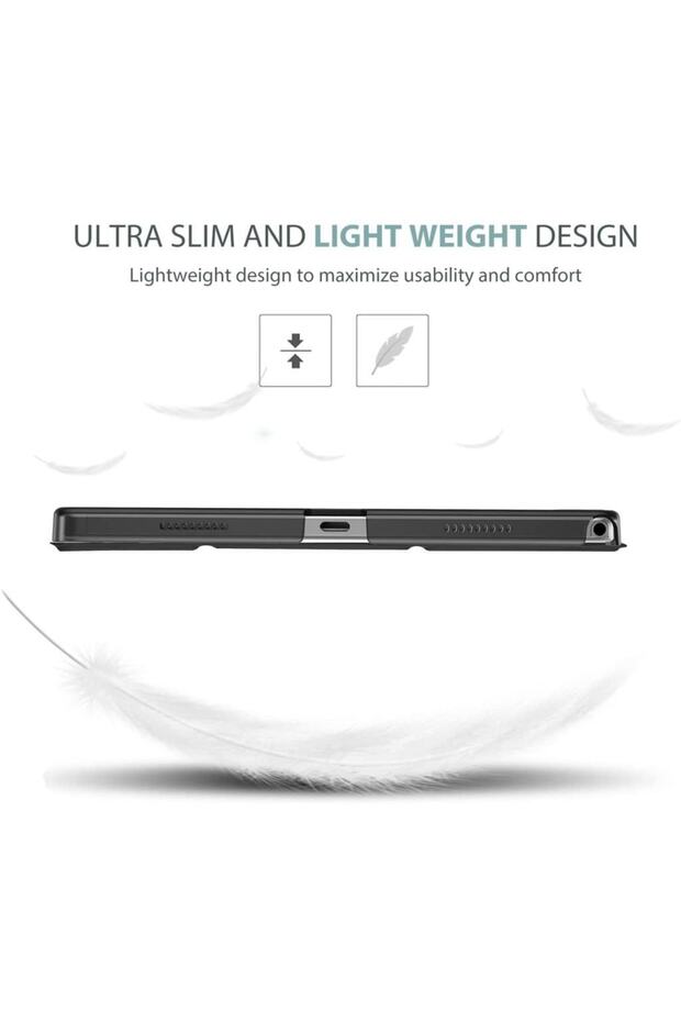 Samsung Galaxy Tab A7 Lite T220 T225 T227 Kılıf New Pu Deri Smart Standlı Case - 3