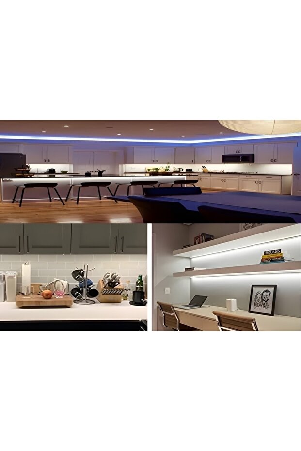 Hortum Şerit Led 220 Volt Su Geçirmez Fiş Dahil Metrede 68 Led 5730 Amber 15 Metre - 4