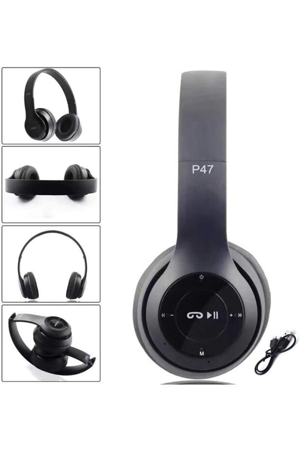Kablosuz Bluetooth 5.0 Katlanabilir Kulaklık - 3