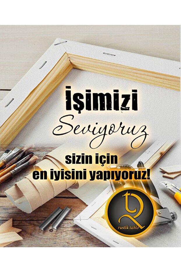 DB İstanbul Modern Kanvas Rustik Tablo - 8