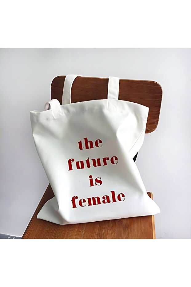 The Future Printed Gusseted Canvas Bag