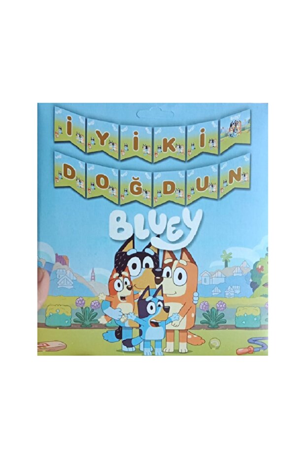 Bluey Themed Birthday Ornament Zigzag Banner Bluey Bingo Happy Birthday Banner