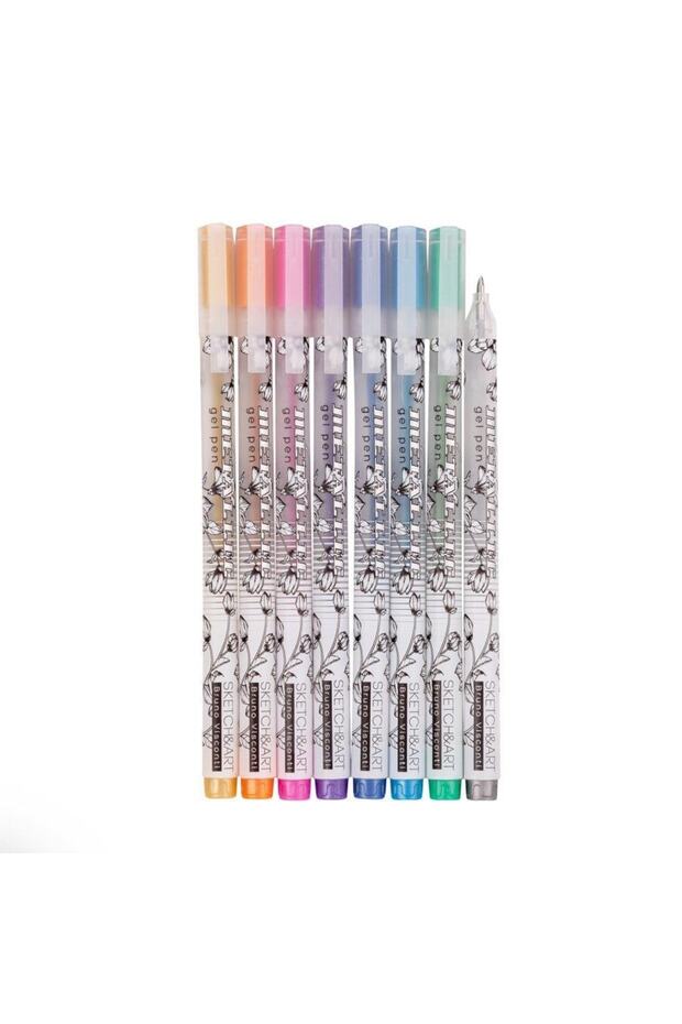 Sketch&art "dreamwrite Metallic" 0.5mm 8 Renk Jel Kalem - 2