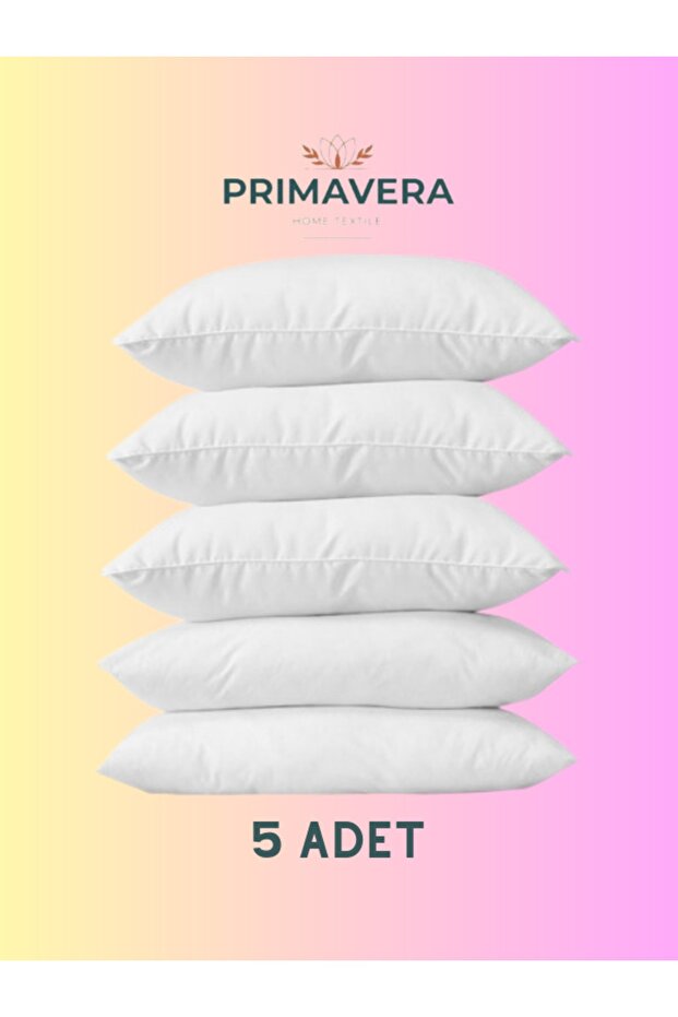 5 Pieces Antiallergic Silicone Pillow 50x70 650 Gr
