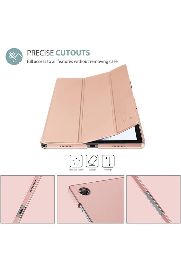 Samsung Galaxy Tab A7 Lite T220 T225 T227 Kılıf New Pu Deri Smart Standlı Case - 4