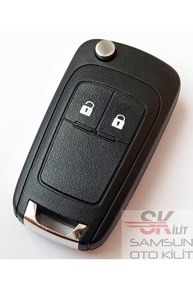 Opel Astra J Insignia Mokka Corsa E Key Control Container with Screw Drop Logo 2 Keys Witte