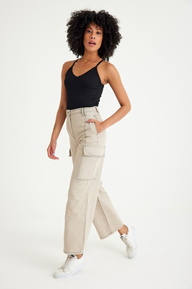 Прямі джинси Kargo - 4