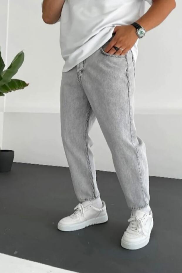 Boyfriend Gray Color Jeans