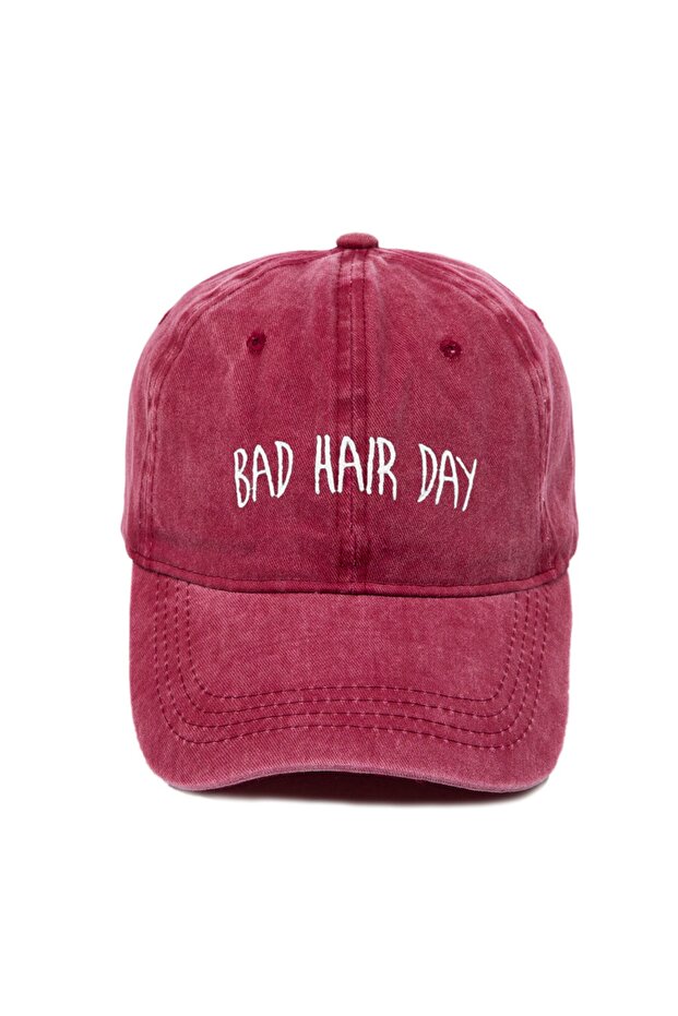 قبعة بيسبول منقوشة قابلة للغسل من Bad Hair Day